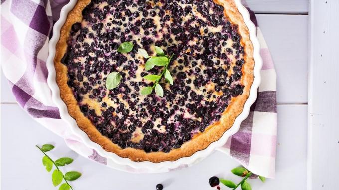  Finlandiya'da en ünlü tatlı - Blueberry Pie. Fotoğraflar - Yandex. resimler