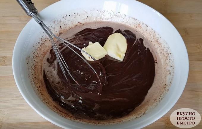 çikolatalı tatlı hazırlama süreci