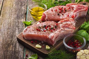 Sağ et için baharat: domuz, sığır ve kuzu