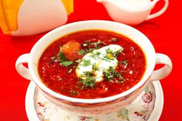 Borsch güzel kırmızı rengi nasıl pişirilir. Benim sırları lezzetli borş