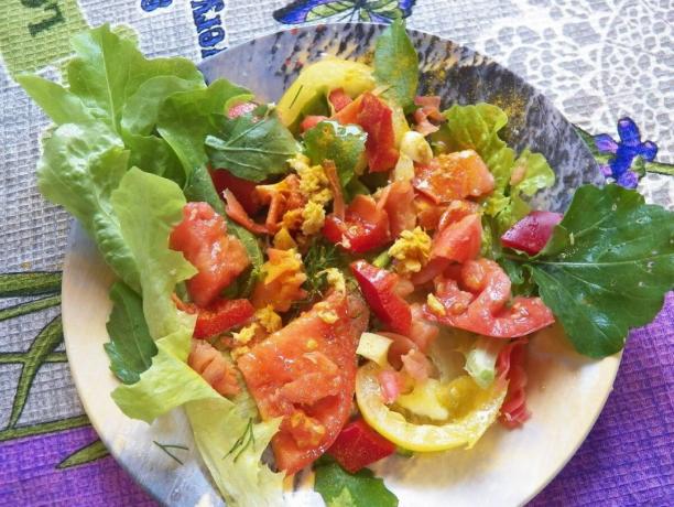 safra üretimini uyarır antiparazitik salata